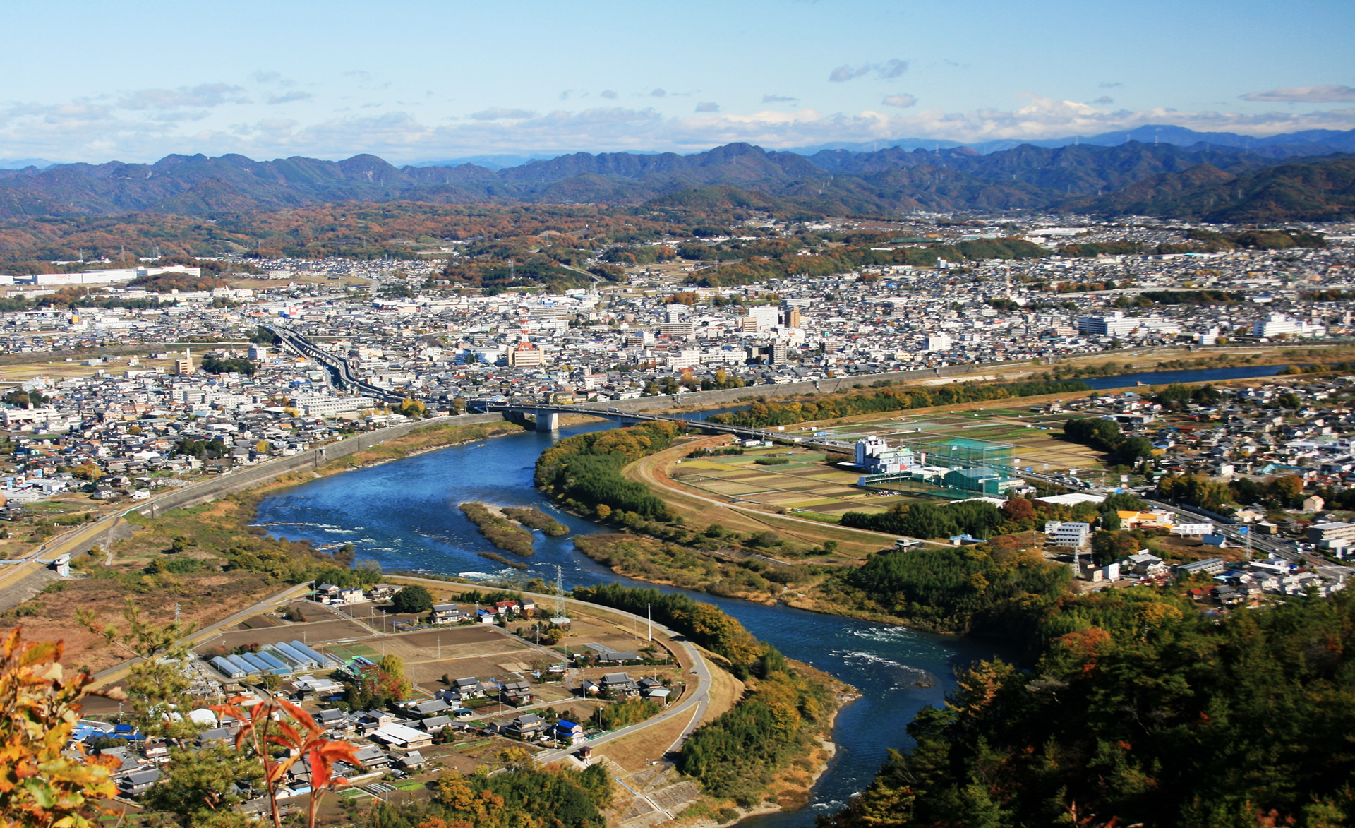 岐阜県美濃加茂市全景